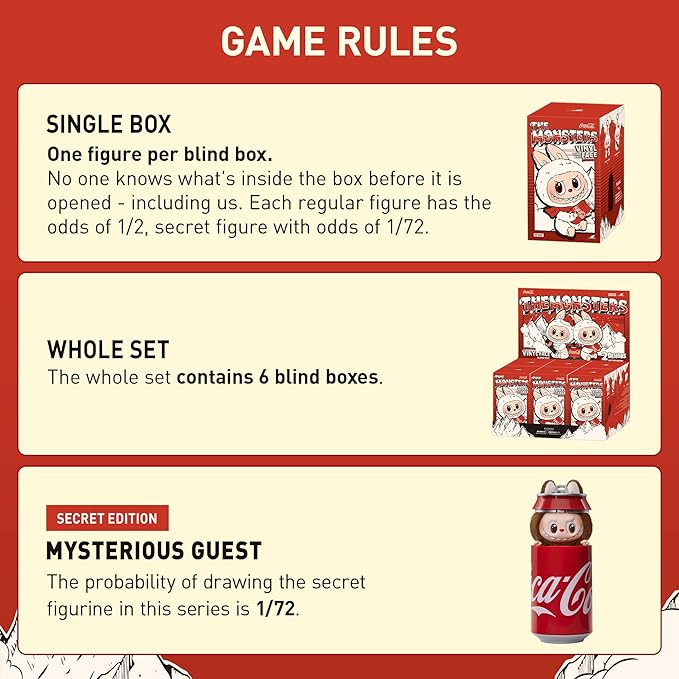 POP MART LABUBU THE MONSTERS COCA COLA SERIES VINYL FACE BLIND BOX () - Rdrop
