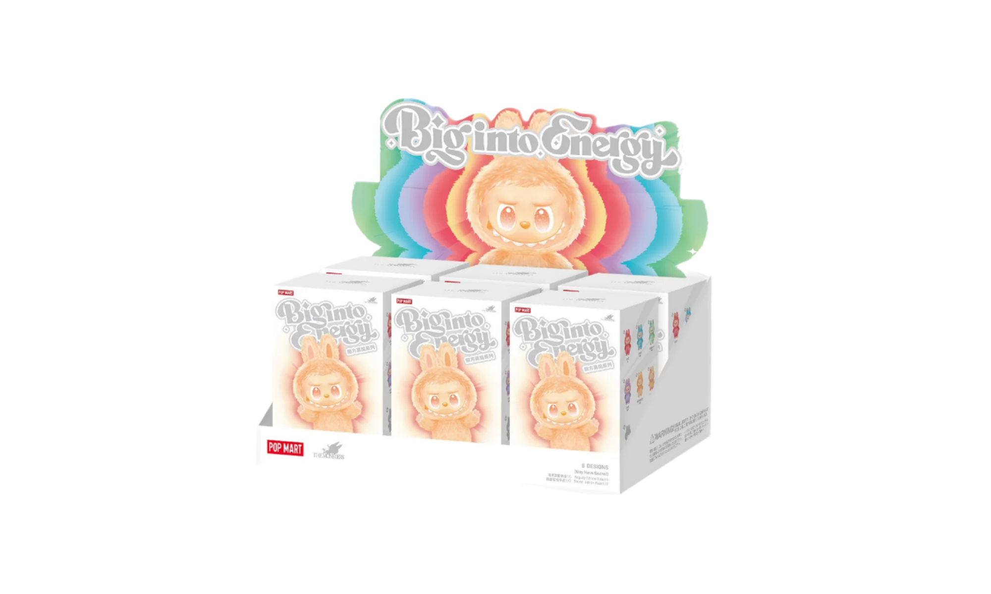 POP MART LABUBU THE MONSTERS BIG INTO ENERGY VINYL FACE BLIND BOX