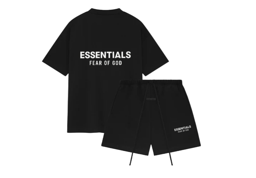 FEAR OF GOD ESSENTIALS JET BLACK SUMMER SET () - Rdrop
